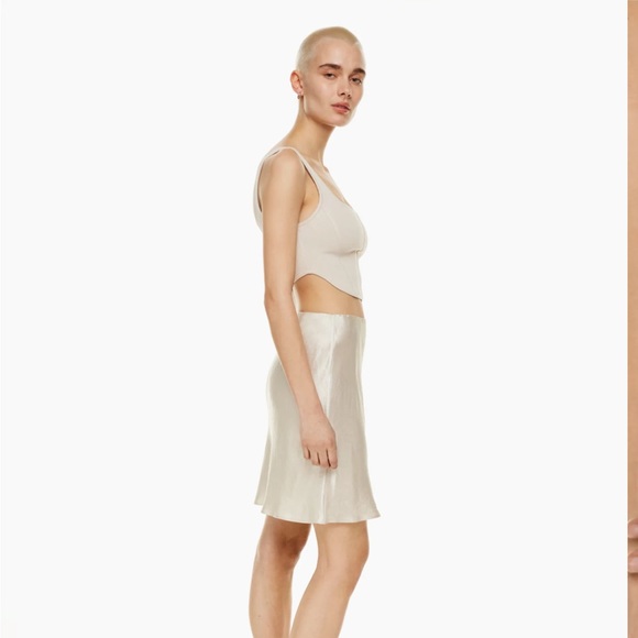 Aritzia Babaton Slip Mini Skirt in Pink - Picture 4 of 5